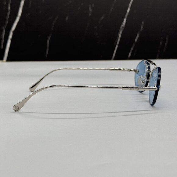 NEW VERSACE VE2295 1000/1 SUNGLASSES BLUE WOMEN VERSACE VE2295 10001 main image 4